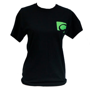 Jesus Is The Answer Short Sleeve Black With Neon Green Letters