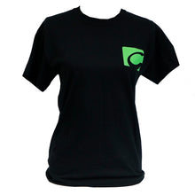 Load image into Gallery viewer, Jesus Is The Answer Short Sleeve Black With Neon Green Letters
