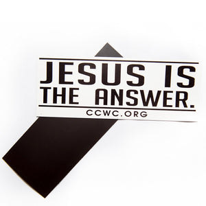 Jesus Is The Answer Car Magnets
