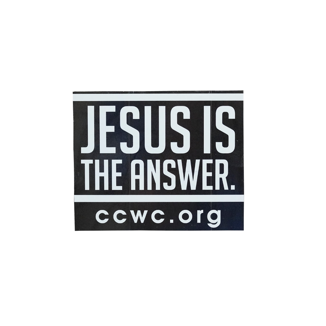 Jesus Is The Answer Decal/Stencil